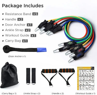 16PCS Resistance Band Set My Store of soluchion