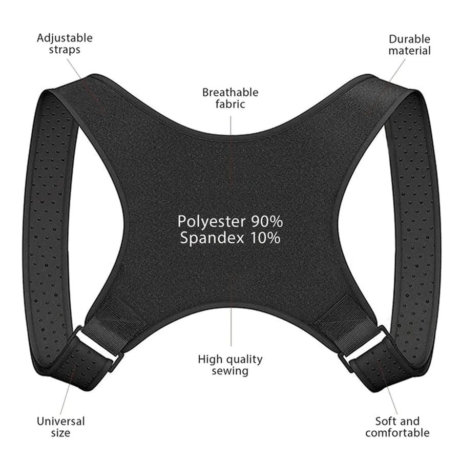 Adjustable Posture Corrector Back Shoulder Support Correct Brace Belt Men Women My Store of soluchion