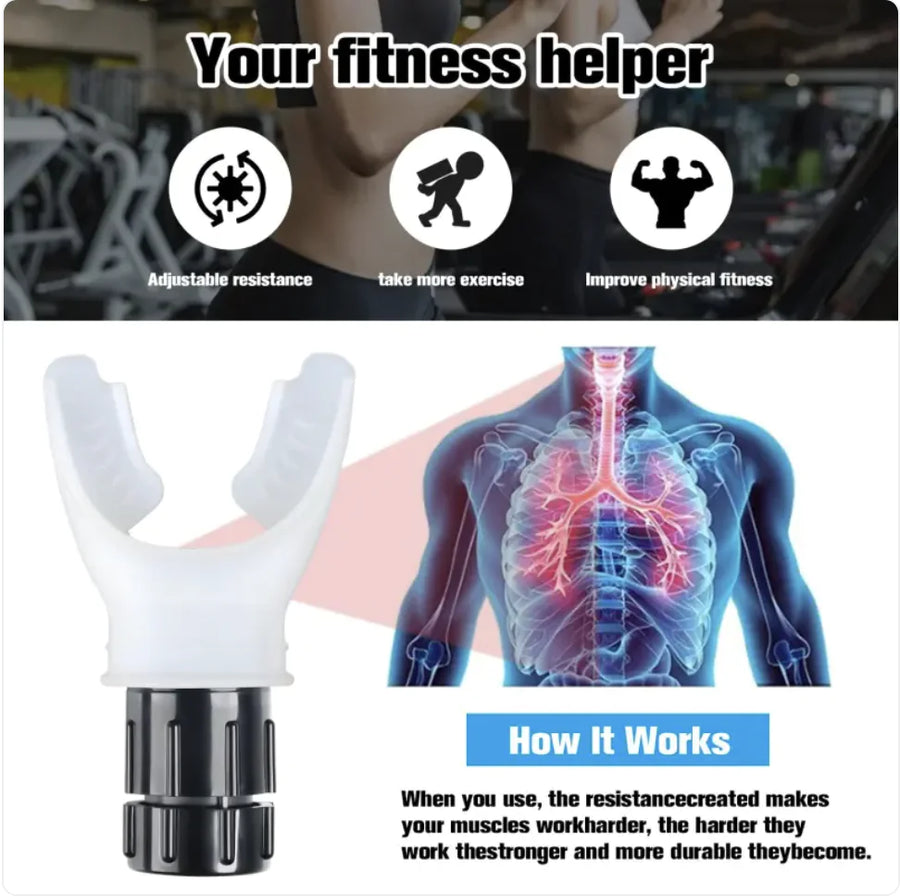 Adjustable Portable Breath Trainer for Muscle Strength and Fitness Training My Store of soluchion