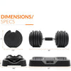 Adjustable Dumbbell with Rotating Handle for Weight Lifting and Fitness My Store of soluchion